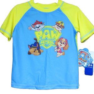 Nickelodeon Paw patrol Shirt, Short Sleeve 3T, NEW Wearable Sunblock